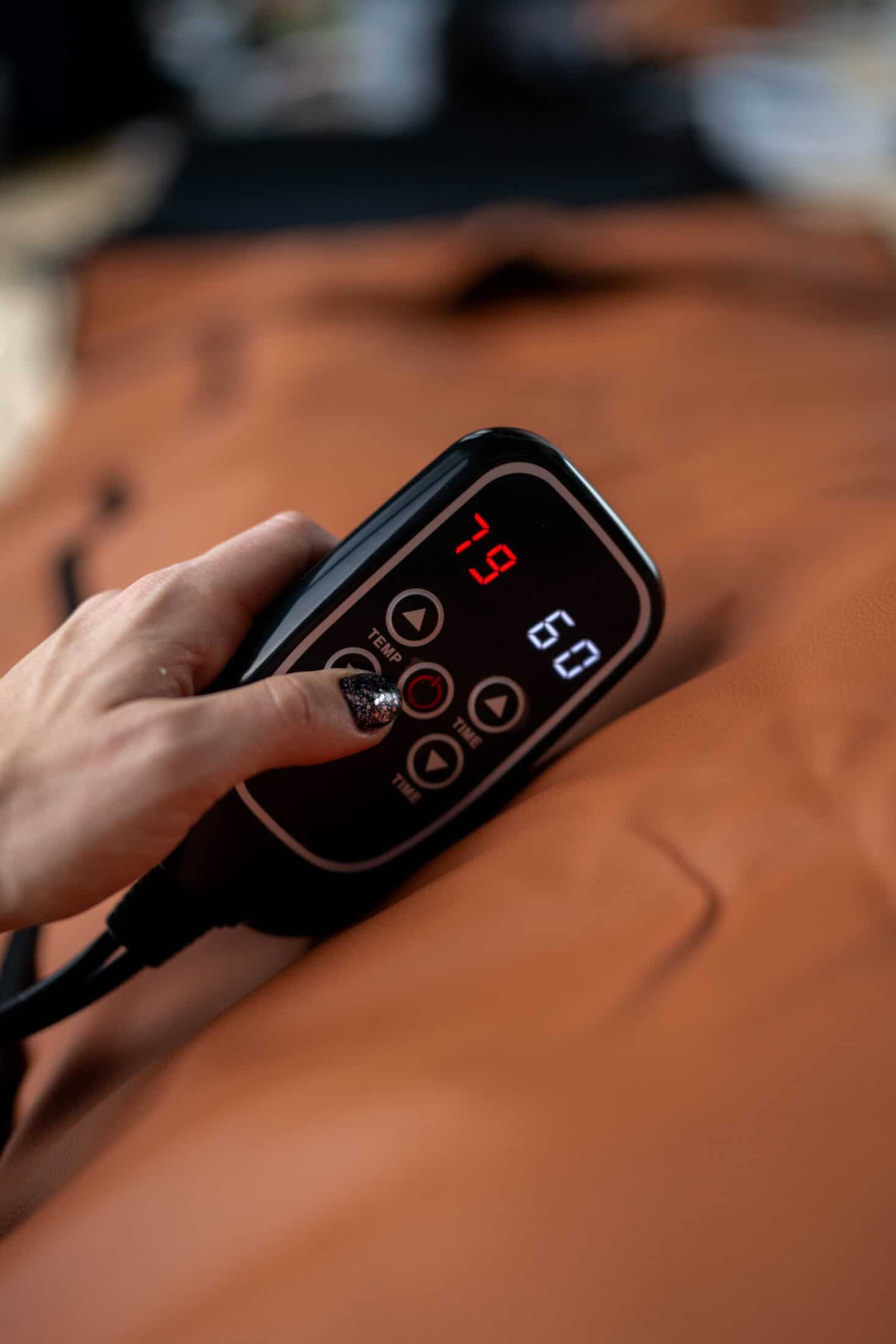 Nuvie infrapunamati temperatuuri ja taimeri juhtpult